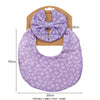 2Pcs/Set Sweet Bow Flower Headband With Printed Bib Set DP091