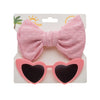 New Heart Shape Sunglass with Swiss Dots Headband Set  DP116