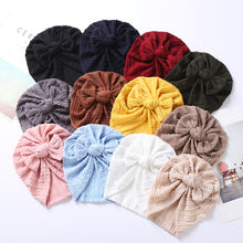 12Pcs/Lot Solid Cotton Knitted Baby Hat