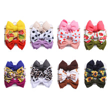 3Pcs/Set Sunflower Cow Print Baby Girls Headband