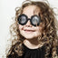 2Pcs/Card Sun Flower Glasses Puff Bow Headband