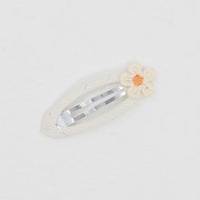 Knit Cotton With Alloy Snap Clip Small Daisy Hair Pin PP184