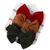 3Pcs/Set Solid Bow Knot Elastic Nylon Hair Bands