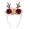 Deer Flower Xmas Newborn Headband