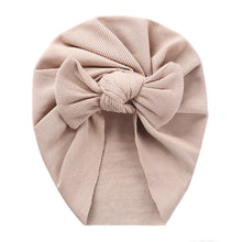 Winter Plain Big Bow New Colors Ribbed Turban SS131